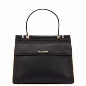 Michael Kors Jasmine Medium Leather Satchel Bag